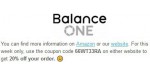 Balance One discount code