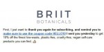 Briit Botanicals discount code
