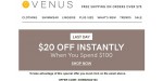Venus discount code