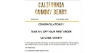 California Gummy Bears discount code