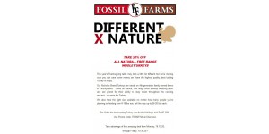 Fossil Farms coupon code