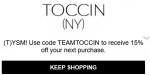 Toccin discount code