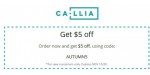 Callia discount code