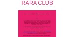 Rara Club discount code