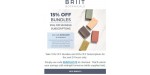 Briit Botanicals discount code