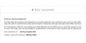 Bee Naturals coupon code