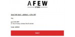 Afew Store discount code