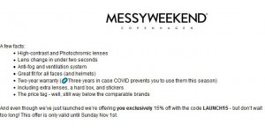 MessyWeekend coupon code