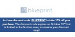 Blueprint discount code