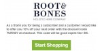 Root & Bones coupon code
