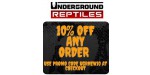 Underground Reptiles discount code