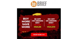 Be Brief coupon code