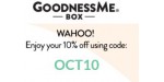Goodness Me discount code