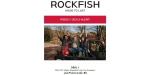 Rockfish Footwear. coupon code