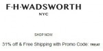 FH Wadsworth discount code