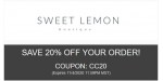 Sweet Lemon discount code