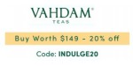 Vahdam Teas discount code