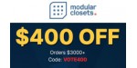Modular Closets discount code