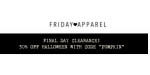 Friday Apparel discount code