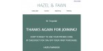 Hazel and Fawn discount code