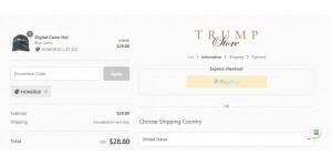 Trump Store coupon code