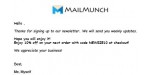 Mail Munch discount code