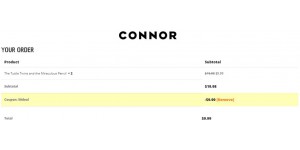 Connor coupon code