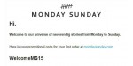 Monday Sunday discount code