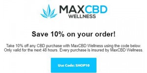 MaxCBD Wellness coupon code