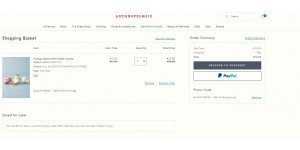 Anthropologie coupon code