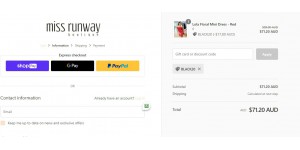 Miss Runway Boutique coupon code