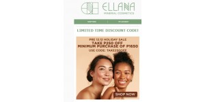 Ellana Cosmetics coupon code