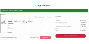 Zize Bikes coupon code