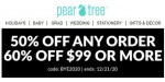 Pear Tree discount code