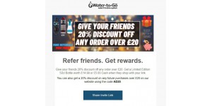 Water To Go coupon code