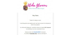 Aloha Glamour coupon code