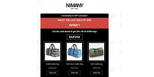 Nimany New York coupon code