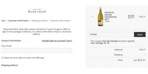 One Stop Wine Shop coupon code