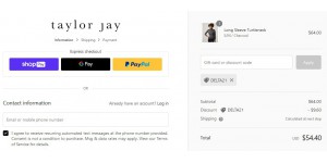 Taylor Jay coupon code