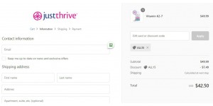 Just Thrive coupon code