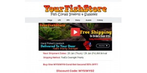Your Fish Store coupon code