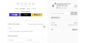 Moxon London coupon code