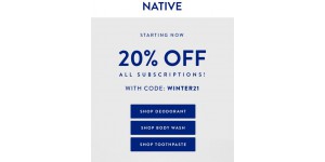 Native coupon code