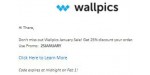 Wallpics discount code