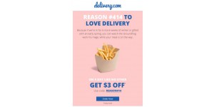 Delivery coupon code