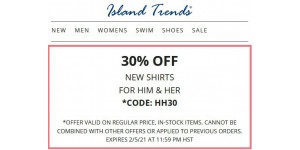 Island Trends coupon code
