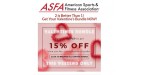 ASFA America Sports and Fitness Association discount code