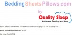 Bedding Sheets Pillows discount code