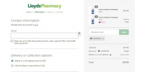 Lloyds Pharmacy coupon code