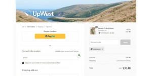 Up West coupon code